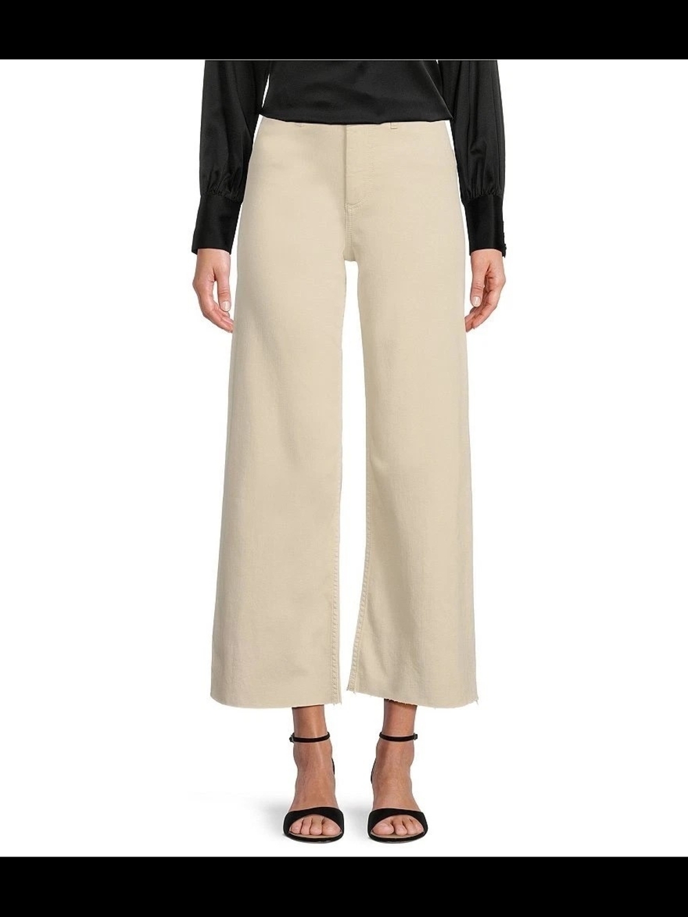 ANTONIO MELANI NWT Cream Wide-Leg Cropped Pants (Chinos)